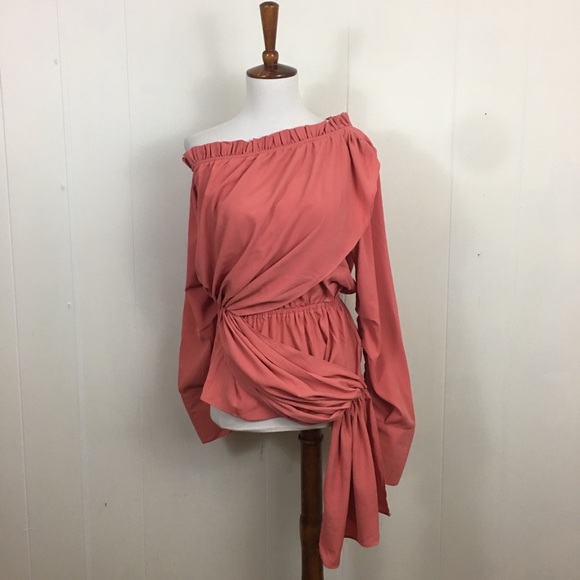Walter Baker Tops - Walter Baker Draped Off Shoulder Gianna Tunic